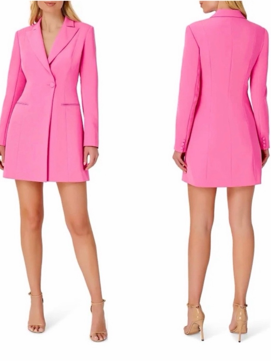 Aidan By Aidan Mattox Tuxedo Blazer Dress